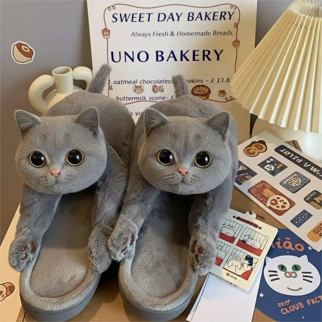 Sherum Mochi Kitty Slippers